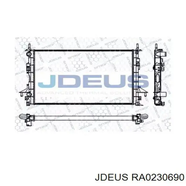 Радиатор RA0230690 Jdeus