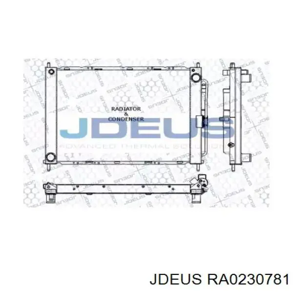 Радиатор RA0230781 Jdeus