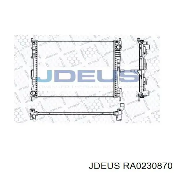 Радиатор RA0230870 Jdeus