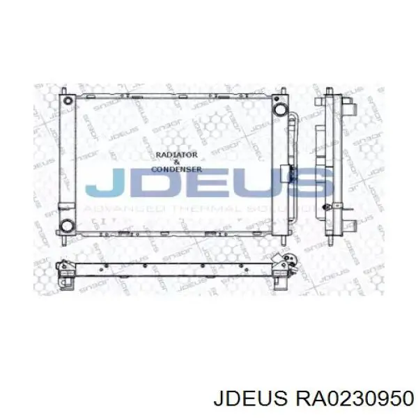 Радиатор кондиционера RA0230950 Jdeus