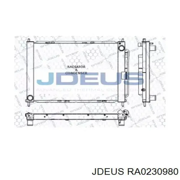 Радиатор кондиционера RA0230980 Jdeus