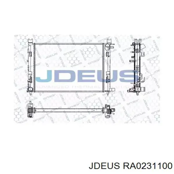 Радиатор RA0231100 Jdeus