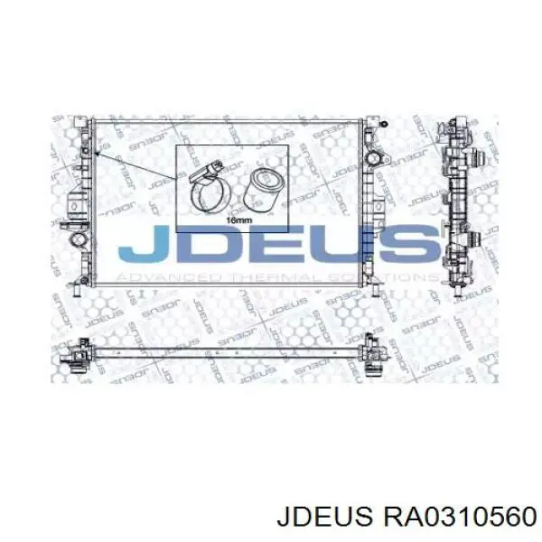 Радиатор RA0310560 Jdeus