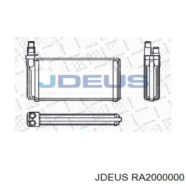 Радиатор печки RA2000000 Jdeus