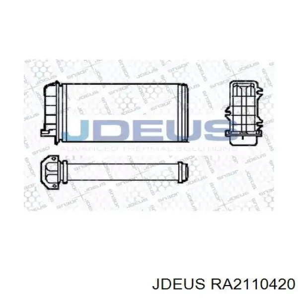 Радиатор печки RA2110420 Jdeus