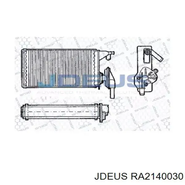 Радиатор печки RA2140030 Jdeus