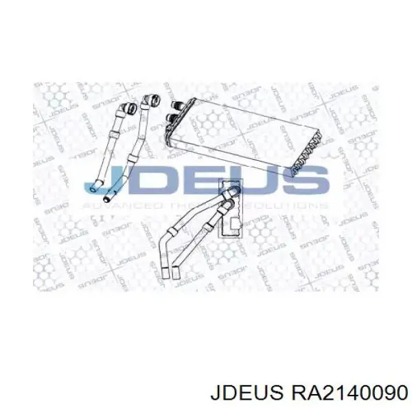 Радиатор печки RA2140090 Jdeus