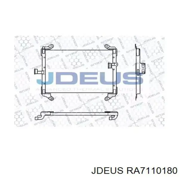 Радиатор кондиционера RA7110180 Jdeus