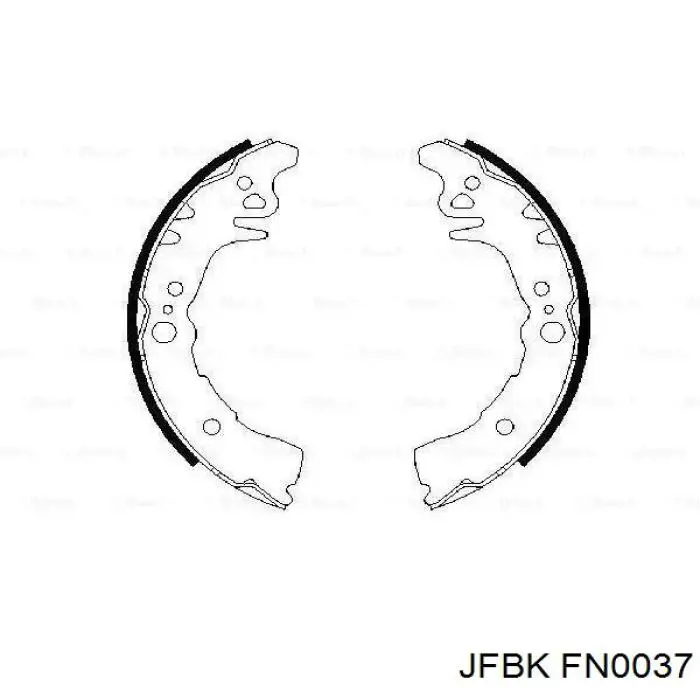 Задние барабанные колодки FN0037 Jfbk