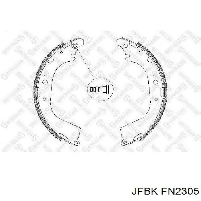 Задние барабанные колодки FN2305 Jfbk