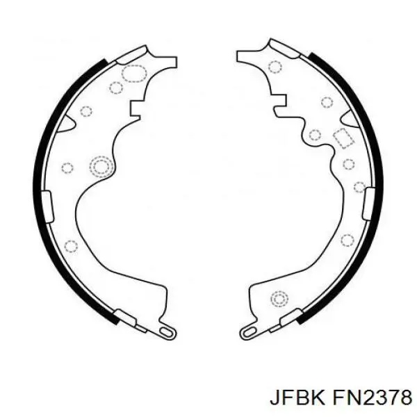 Задние барабанные колодки FN2378 Jfbk