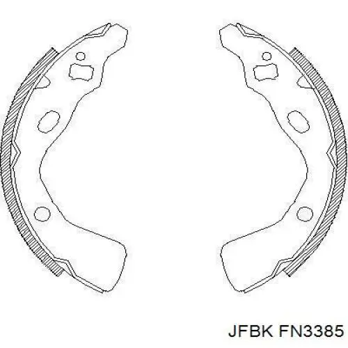 Задние барабанные колодки FN3385 Jfbk