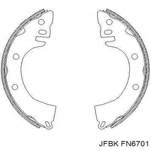 Тормоза рабочие задние ножные и тормозные барабаны Jfbk FN6701 цена, от 16.31 USD