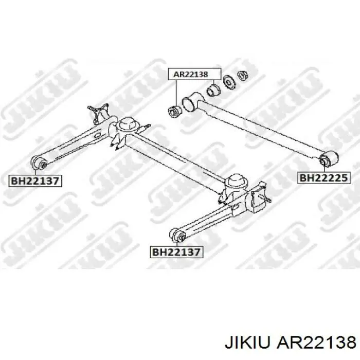 AR22138 Jikiu сайлентблок тяги поперечной (задней подвески)