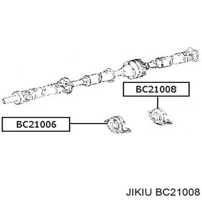 BC21008 Jikiu rolamento suspenso traseiro da junta universal