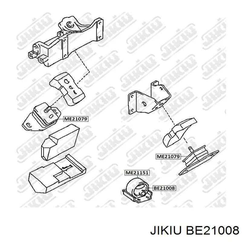 Задняя опора двигателя BE21008 Jikiu