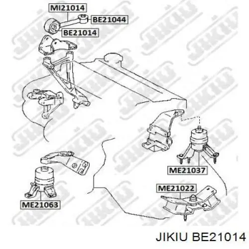 Правая подушка двигателя BE21014 Jikiu