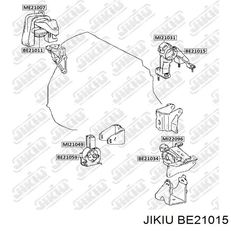 Задняя опора двигателя BE21015 Jikiu