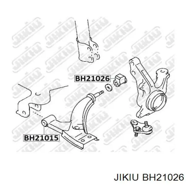 Сайлентблок переднего нижнего рычага BH21026 Jikiu