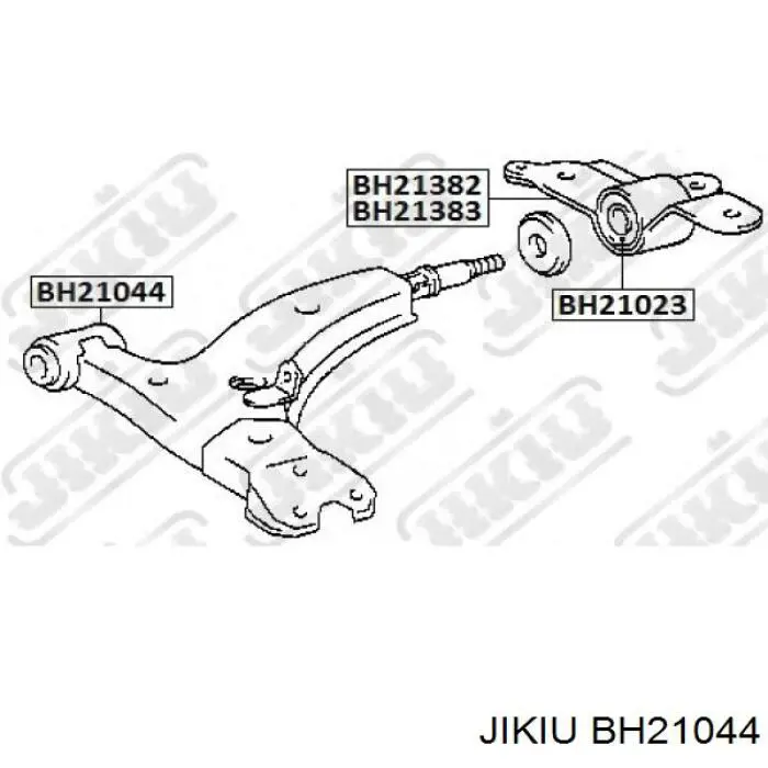 Сайлентблок переднего нижнего рычага BH21044 Jikiu