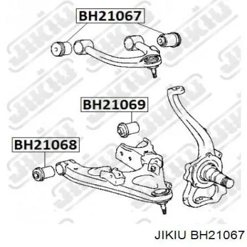 Сайлентблок переднего верхнего рычага BH21067 Jikiu