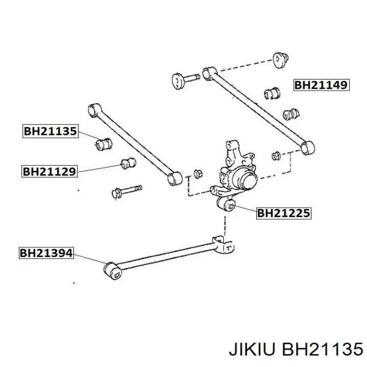 Тяга поперечная задней подвески BH21135 Jikiu