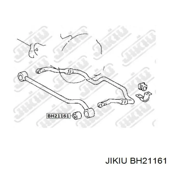 Сайлентблок тяги передней поперечной BH21161 Jikiu