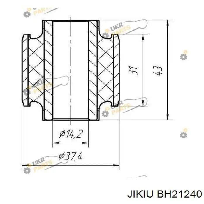 Сайлентблок заднего кулака Jikiu BH21240 цена, от 5.25 USD