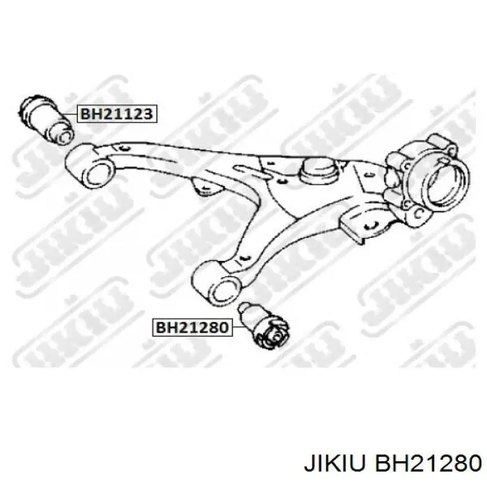 Сайлентблок заднего рычага передний BH21280 Jikiu