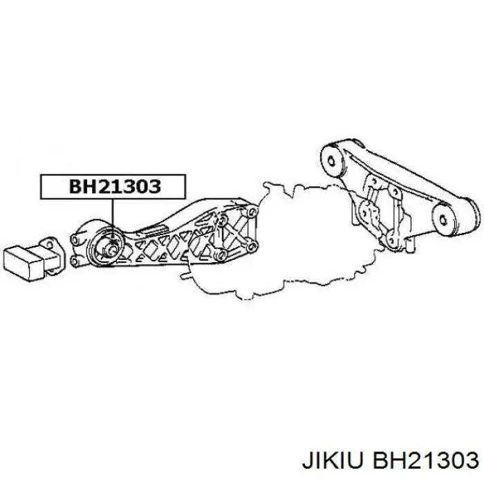 Сайлентблок траверсы крепления заднего редуктора передний 5238028041 Toyota