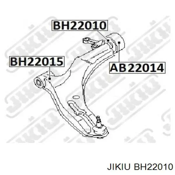 BH22010 Jikiu сайлентблок переднего нижнего рычага