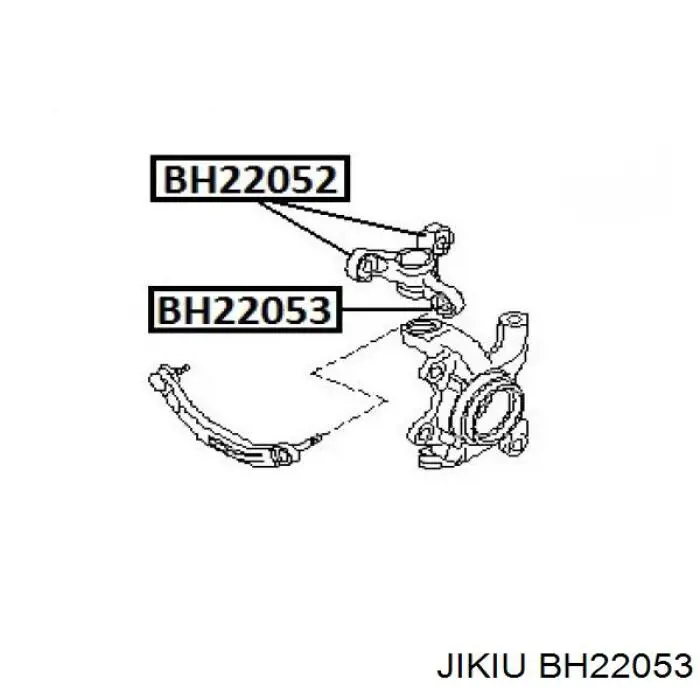 Сайлентблок передней цапфы (кулака)  Jikiu BH22053