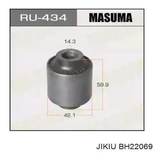 Сайлентблок заднего поперечного рычага внутренний BH22069 Jikiu