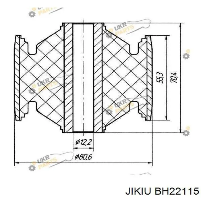 Сайлентблок задней балки BH22115 Jikiu