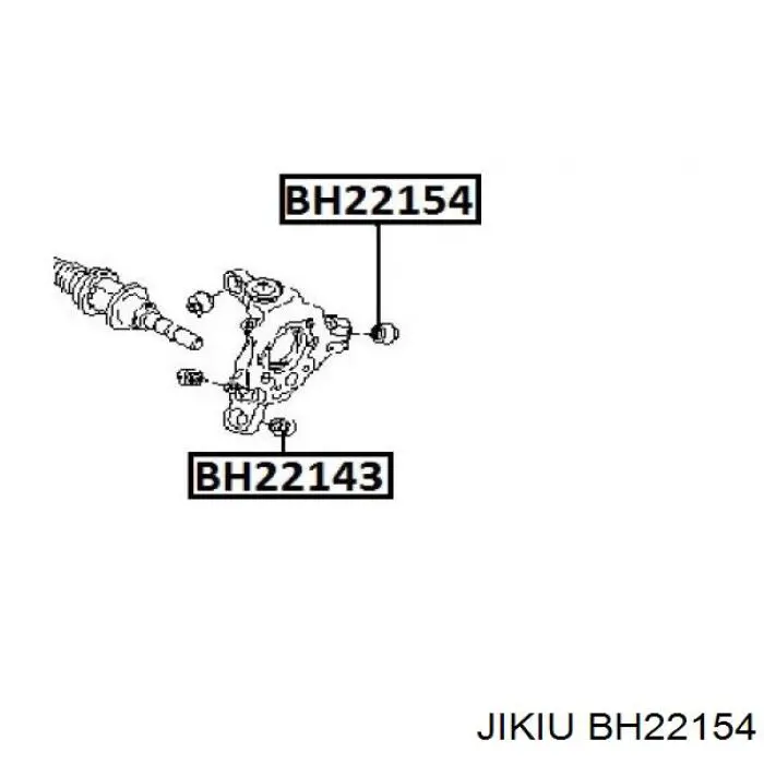 Сайлентблок цапфы задней BH22154 Jikiu