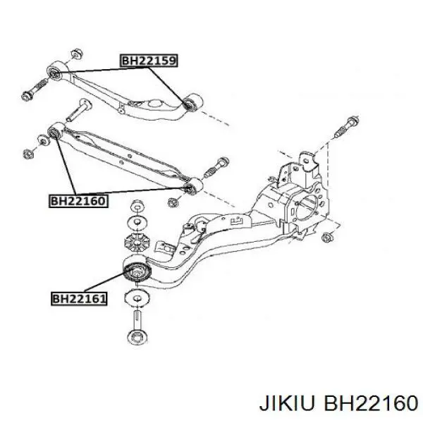 BH22160 Jikiu Сайлентблок задней тяги