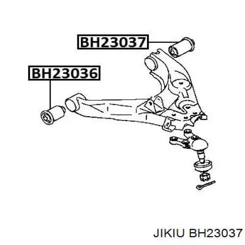 BH23037 Jikiu braço oscilante superior esquerdo de suspensão dianteira