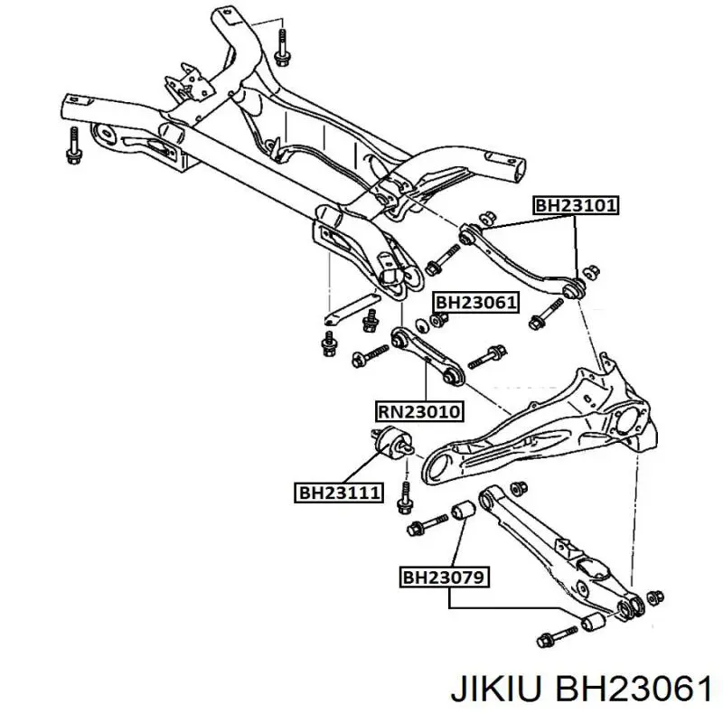 Тяга поперечная задней подвески BH23061 Jikiu