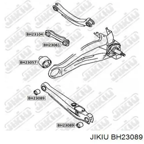 Сайлентблок заднего поперечного рычага внутренний JIKIU BH23089