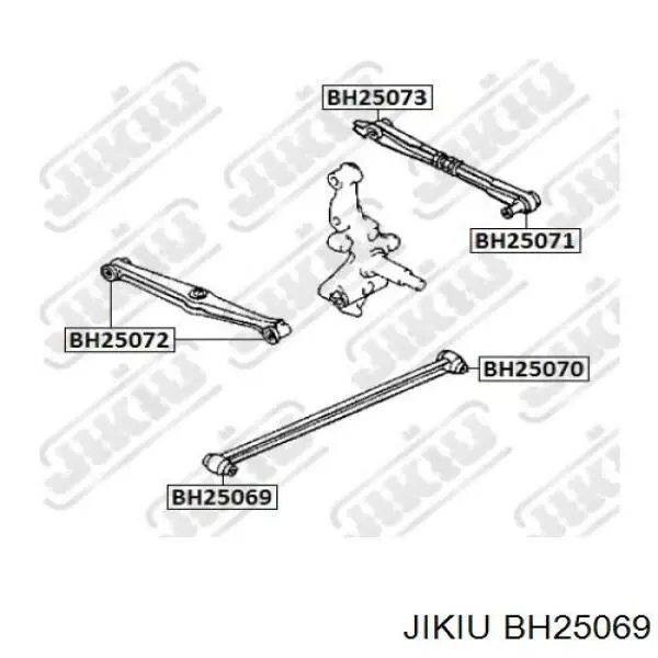 Сайлентблок заднего продольного рычага передний BH25069 Jikiu