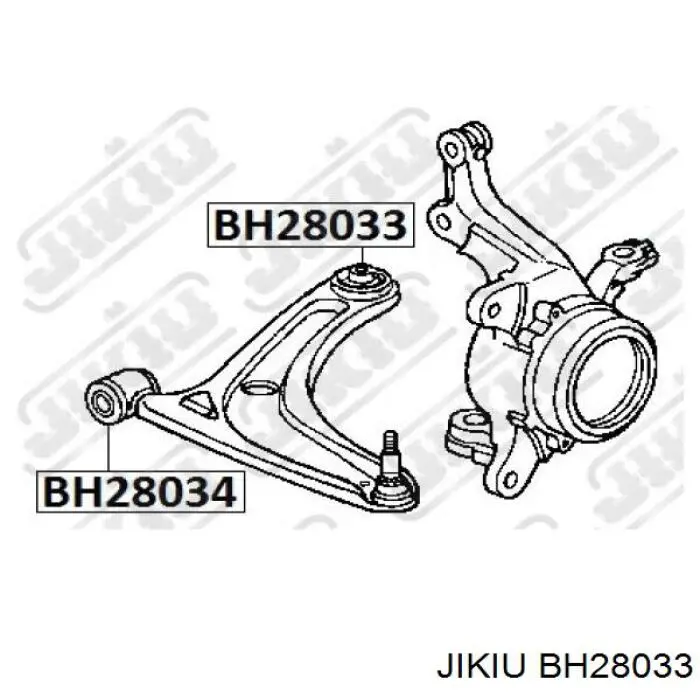 Сайлентблок переднего нижнего рычага BH28033 Jikiu