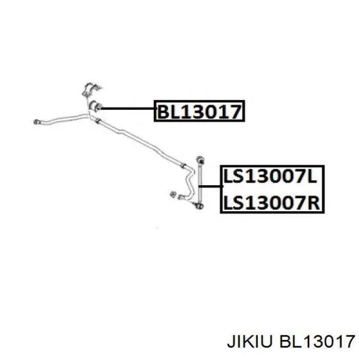 Втулка переднего стабилизатора BL13017 Jikiu