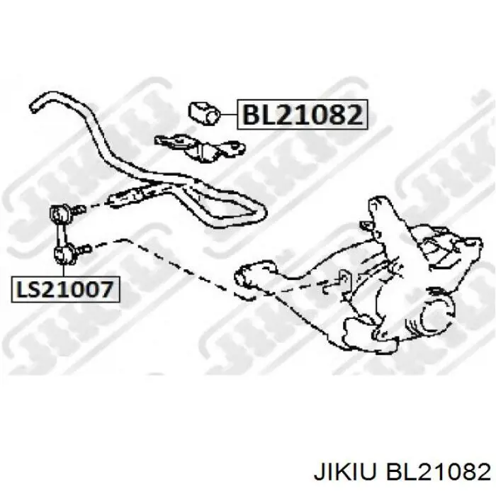 Втулка переднего стабилизатора BL21082 Jikiu