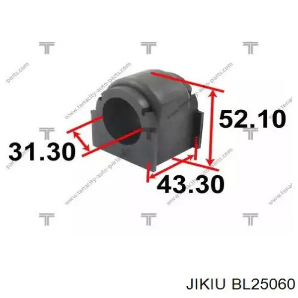 Втулка переднего стабилизатора BL25060 Jikiu