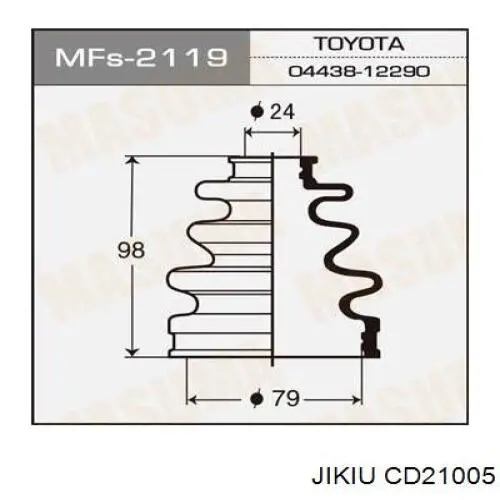 Чехол шруса Jikiu CD21005 цена, от 6.55 USD