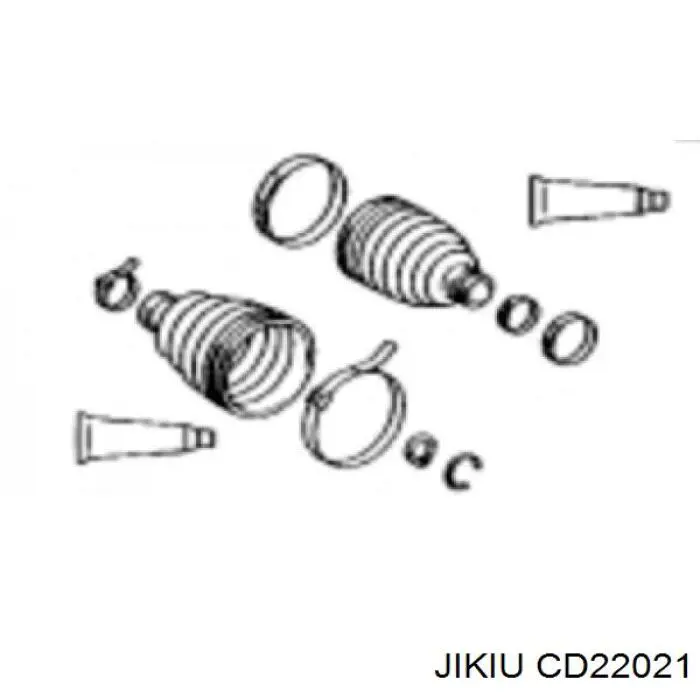 Пыльник ШРУСа наружный CD22021 Jikiu