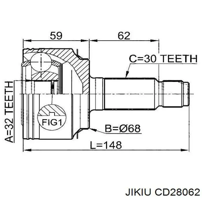 Чехол шруса Jikiu CD28062 цена, от 15.96 USD
