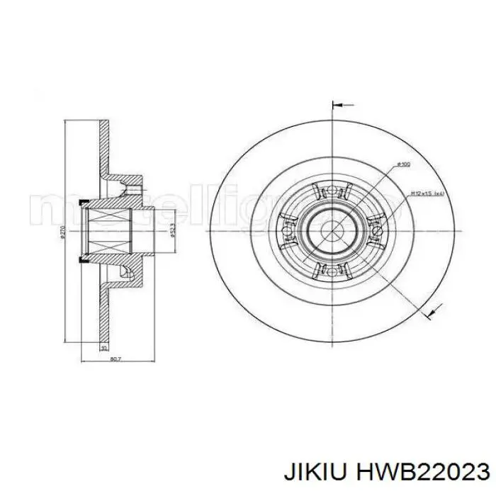Купить HWB22023 Jikiu Подшипник задней ступицы