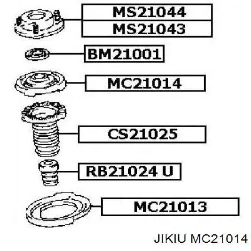 Проставка передней пружины MC21014 Jikiu