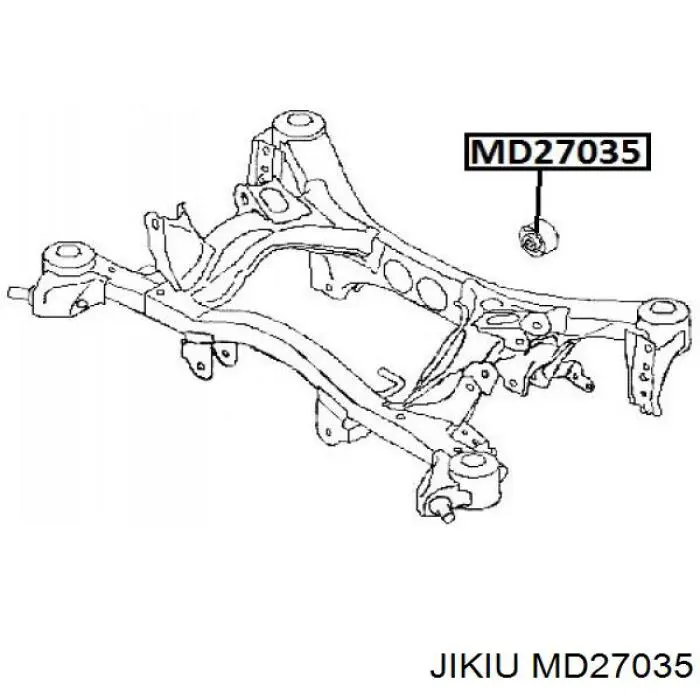 MD27035 Jikiu bloco silencioso de viga traseira (de plataforma veicular)